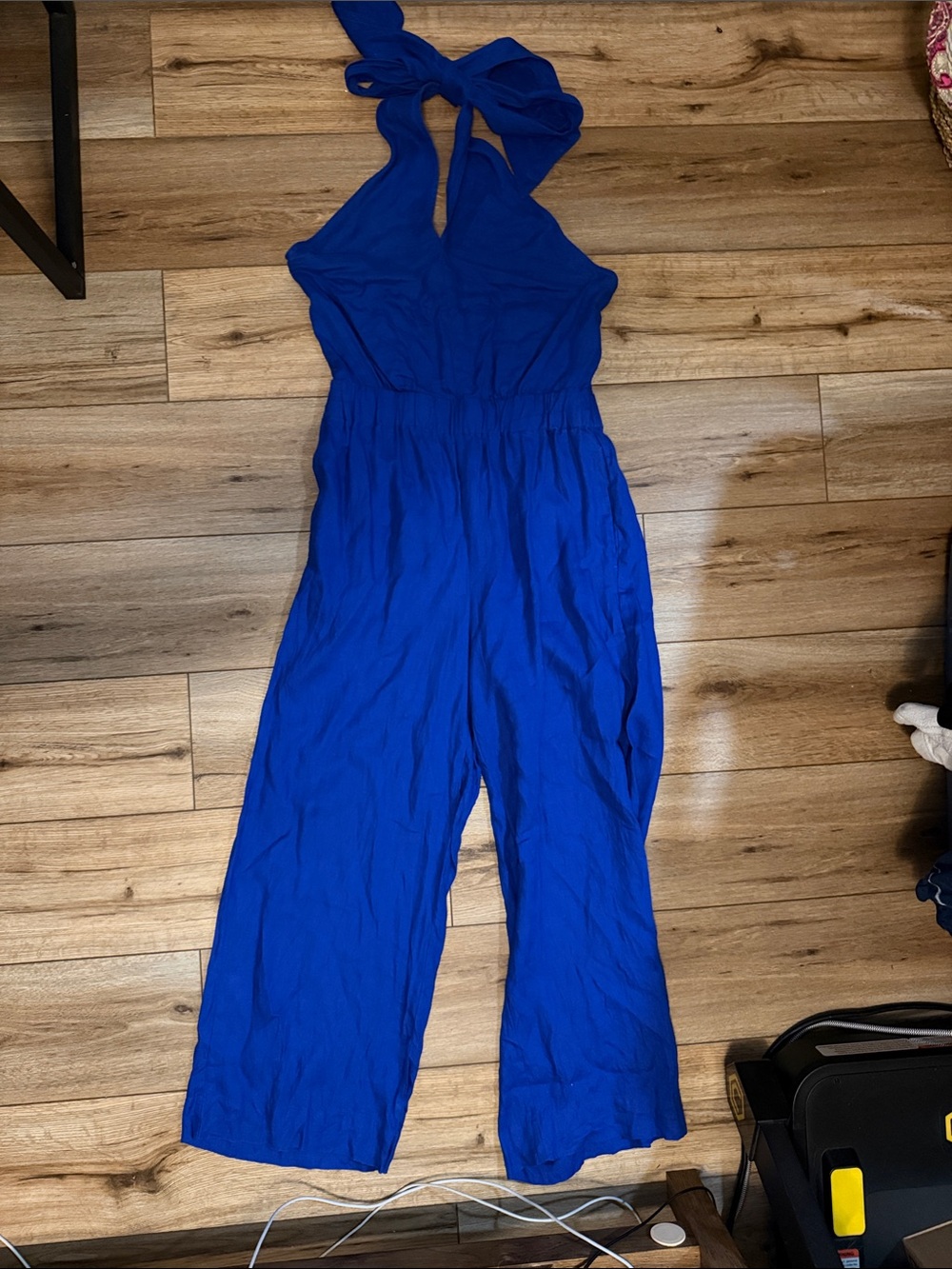 Loft Beach Woman’s Blue Halter One-Piece Jumpsuit